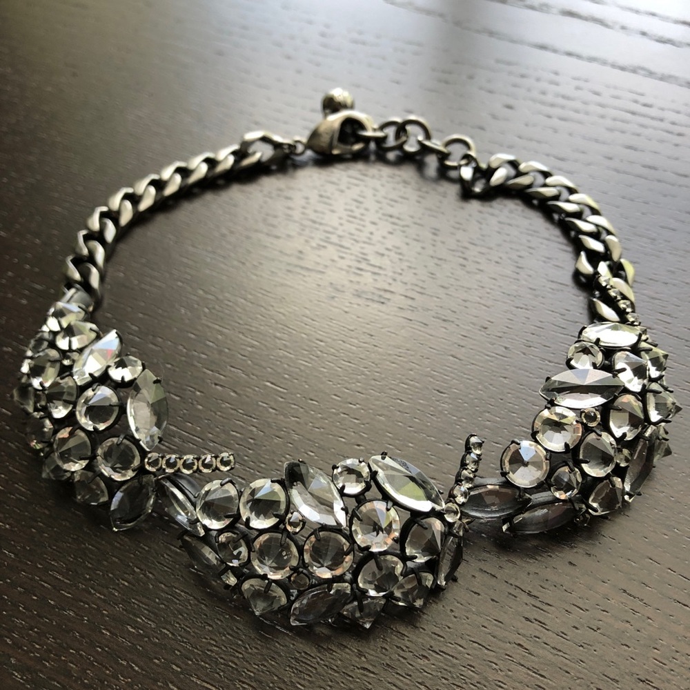 NWOT Lulu Frost Diamanda Crystal Collar Necklace - Picture 4 of 9